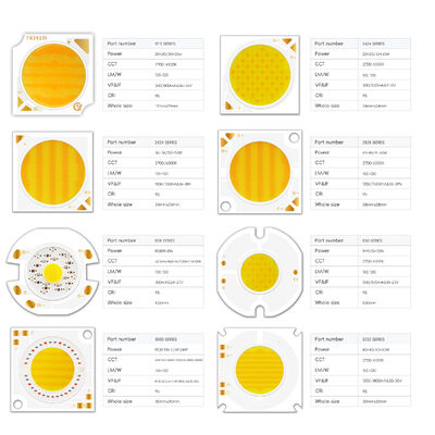 عمده فروشی کارایی روشنایی بالا 300W + 300W 5555 دو رنگ قدرت بالا COB تراشه LED بالا CRI 95 COB سفید برای فیلم نور ویدیو