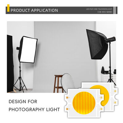 DIMMABLE 4055 COB LED CHIP BICOLOR دو رنگ CCT CRI95 600W 2700-6500K 40000LM نورهای پایین نورهای عکاسی COB CHIP
