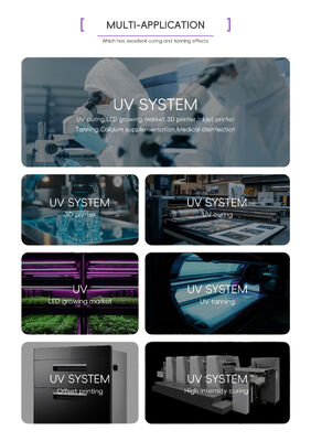 لامپ لوله ای UV LED 1.5 متری 365 نانومتر 370 نانومتر 100 وات 120 وات لامپ لوله ای UV تخت برنزه سازی طراحی AC 1.7 متری راه حل متخصص فتوتراپی UV LED