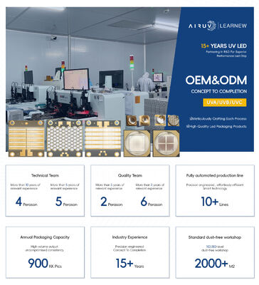 دیود LED UV 5W-7W 55mil SMD3838 با توان بالا 365 نانومتر 385 نانومتر 395 نانومتر 405 نانومتر کیورینگ UV چیپ LED UV