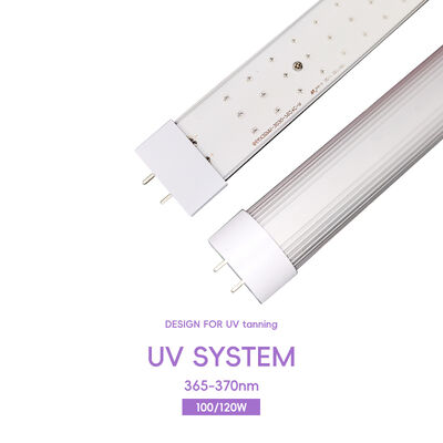 تولید کننده UV LED 365 نانومتر 370 نانومتر 100 وات 120 وات لامپ لوله UV متخصص راه حل فتوتراپی UV LED تخت برنزه