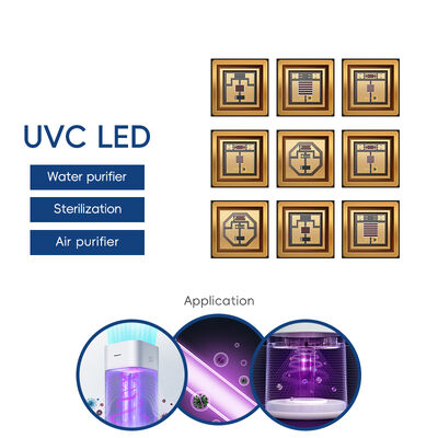 3636 UVC 1W 220-235nm اگر 100mA 3.6*3.6MM زاویه دید 120 درجه