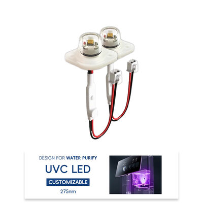 بهره وری بالا قیمت محیط زیست UV UV-C DC12V UVC ماژول LED 275nm 0.5W 40mA IP68 DC24V آب هوا پاک کننده 6-10mW