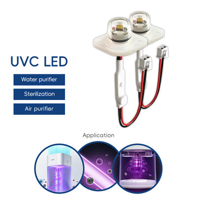 بهره وری بالا قیمت محیط زیست UV UV-C DC12V UVC ماژول LED 275nm 0.5W 40mA IP68 DC24V آب هوا پاک کننده 6-10mW