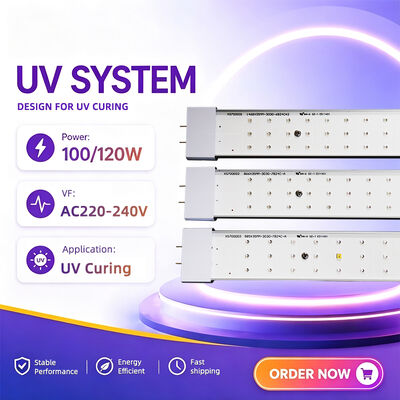 100W 120W لوله روشنایی UV 365Nm Uva 310Nm Uvb 10 1 نسبت 1.8M 2.0M جایگزین لامپ جیوه ای CE TSGK گواهی شده