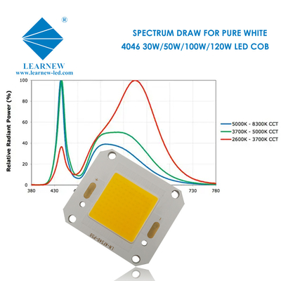 40X46MM اندازه Cob LED Chip 4046 5500k طراحی ایده آل برای نور سیلاب 100w