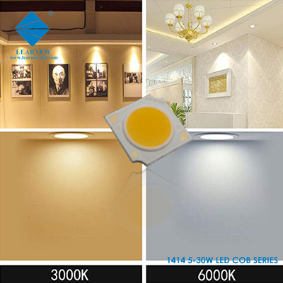 تراشه های LED COB سری 1414 3W 5W 9W 15W 2700K 6500K 120-140lm/W R11mm برای چراغ های LED