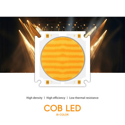 حرفه ای 200W + 200W درجه قدرت بالا دو رنگ COB LED Chip 55X55MM 72-76V COB گرم COOL سفید برای روشنایی فیلم تبلیغاتی