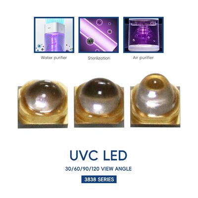 لامپ UV LED UV-C LED 3W 110mW 500mA LED 270nm 3838 275nm لامپ های UV UVC LED 265nm UVC