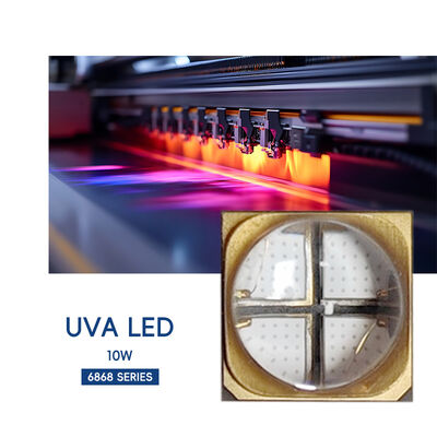 6565 6868UV UVA SMD LED 10W 3000mW Flexo Printing 365nm Diode Inkjet Printer 385nm 395nm 3D Printer UV Curing Offset Printing چاپی فلیکس