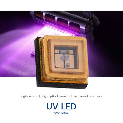 تراشه های LED UVC 0.5W 1W 3W LED قدرت بالا 250nm 260nm 270nm 280nm طول موج باریک برای درمان و استریلیزه