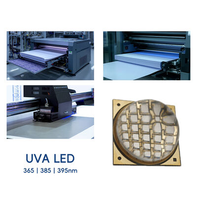 OEM ODM نمونه رایگان قدرت بالا 100W 200W 300W UVA COB UV LED Chip 365nm 385nm 395nm 33500-120000mW ماژول LED UV Curing