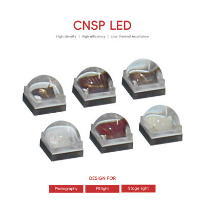 تراشه LED CNSP با طیف کامل 1800K-7000K، طول موج 365 نانومتر تا 1600 نانومتر، جریان عملیاتی 1000 میلی آمپر، ولتاژ 2.8 ولت - 3.4 ولت، 2 وات - 3 وات، 1616/1717