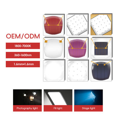LEARNEW تراشه LED قدرت بالا 2W / 3W 1800K-7000K دمای رنگ قابل تنظیم 2.8-3.4V 120 زاویه مشاهده جریان ثابت